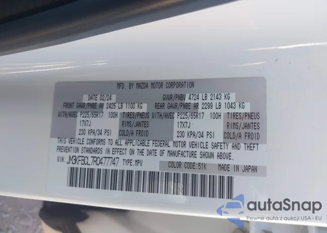 JM3KFBCL7R0477747: 43261352