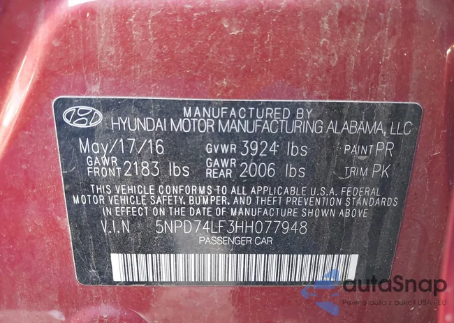 5NPD74LF3HH077948: 43260454