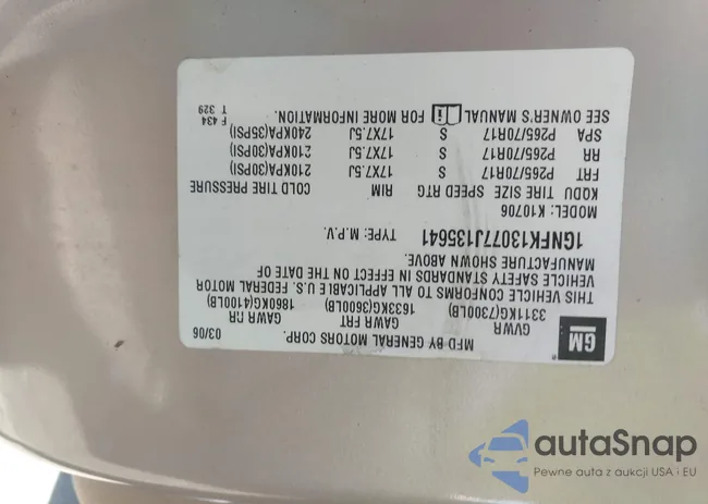 1GNFK13077J135641: 43260484