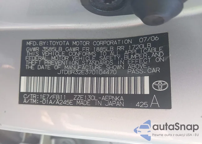 JTDBR32E370104470: 43260504