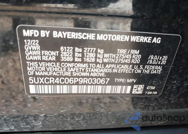 5UXCR4C06P9R03067: 43260830