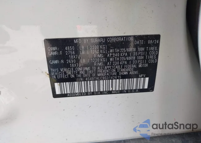 4S4BTALC9S3142615: 43261891