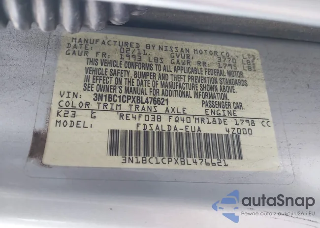 3N1BC1CPXBL476621: 43261917