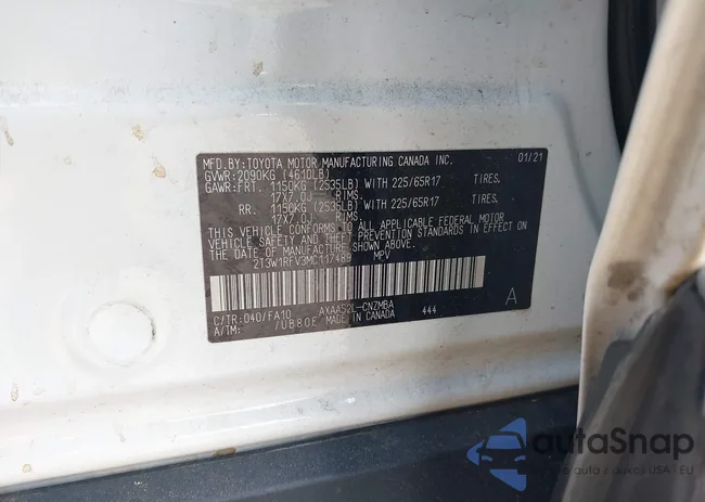 2T3W1RFV3MC117489: 43261933