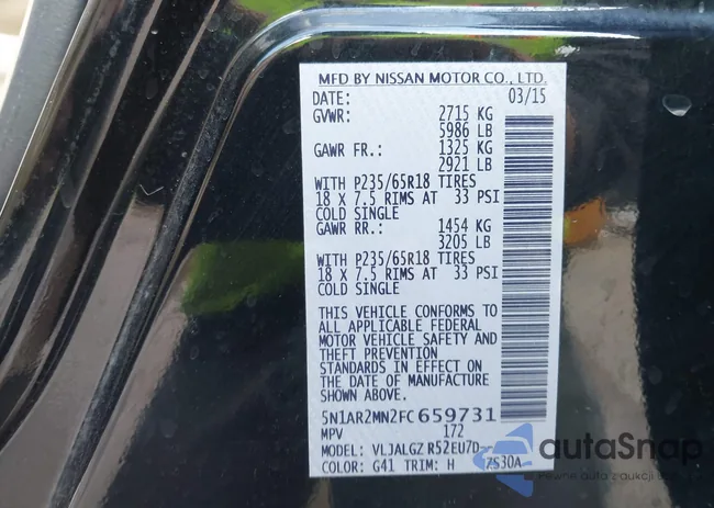 5N1AR2MN2FC659731: 43262016