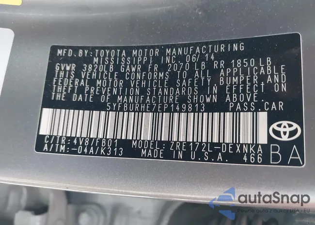 5YFBURHE7EP149813: 43262056