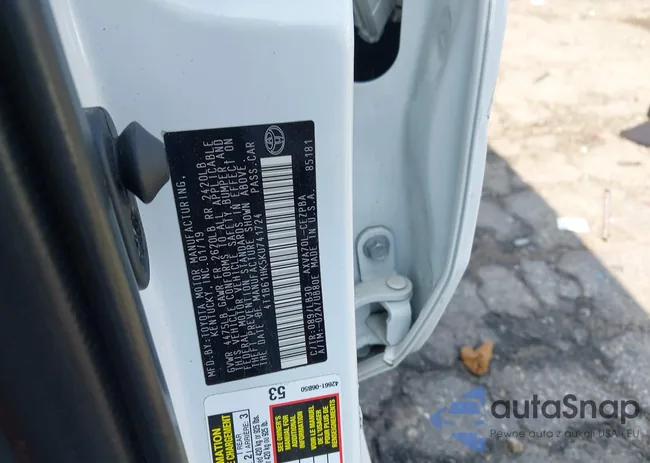 4T1B61HK5KU741724: 43262125