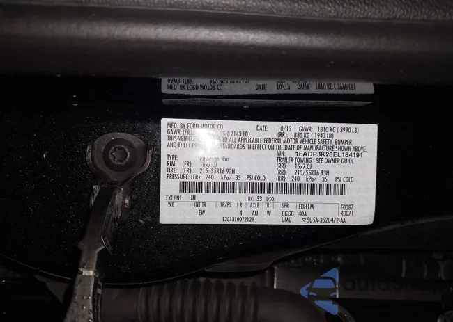 1FADP3K26EL184191: 43262311