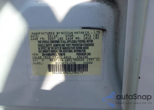 3N1AB6AP6CL734679: 43262409