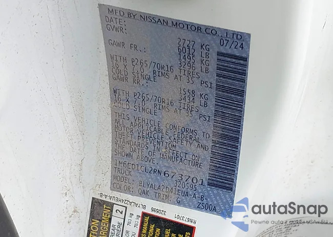 1N6ED1CL2RN673701: 43262422