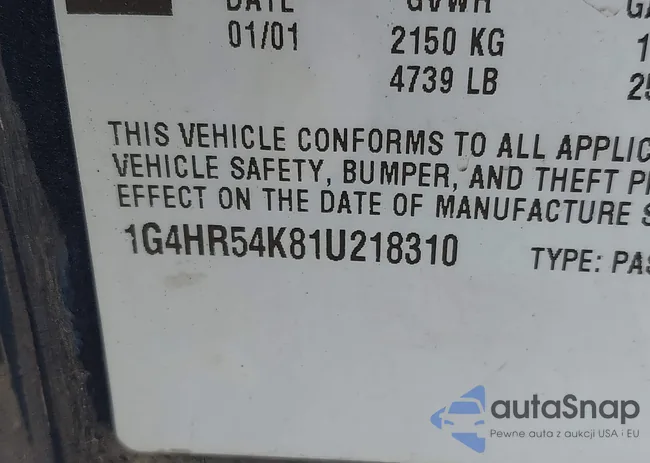 1G4HR54K81U218310: 43261448