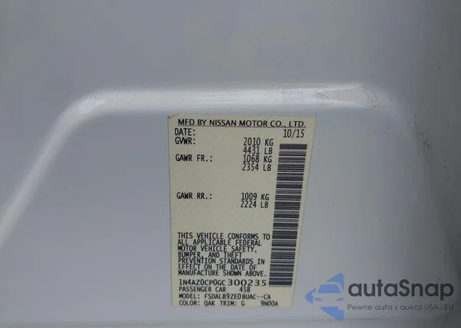 1N4AZ0CP0GC300235: 43261486