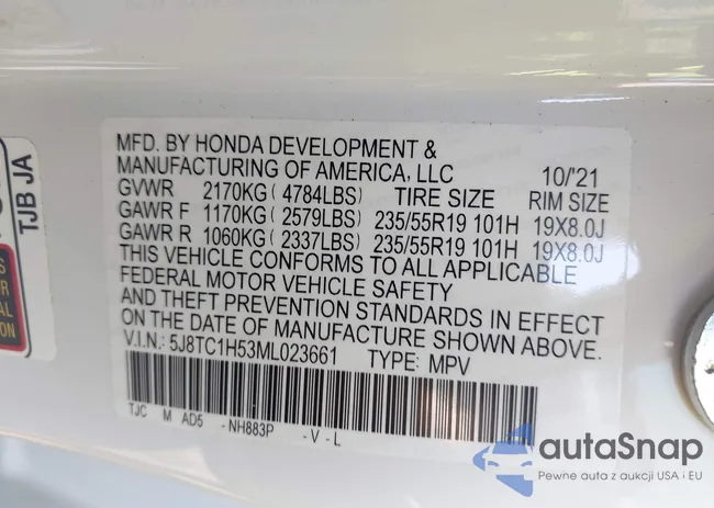 5J8TC1H53ML023661: 43261714