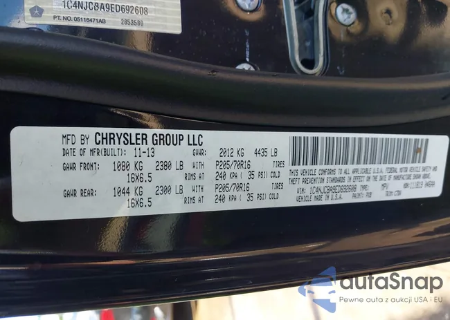 1C4NJCBA9ED692608: 43261748