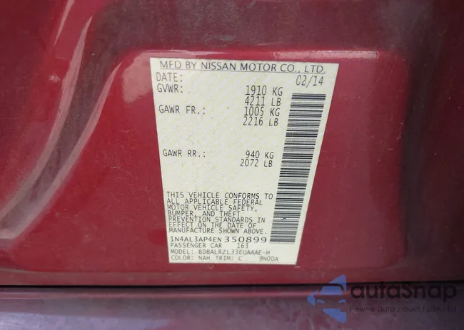 1N4AL3AP4EN350899: 43261749