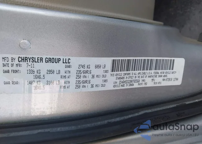 2D4RN5DG2BR765560: 43261796