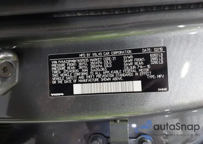 YV4A22PM8K1497635: 43262959