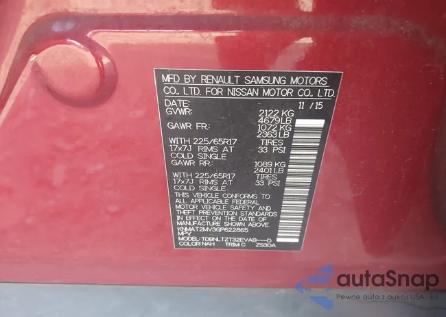 KNMAT2MV3GP622865: 43263047