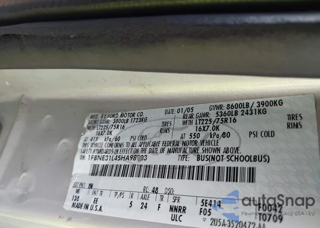 1FBNE31L45HA98903: 43263061