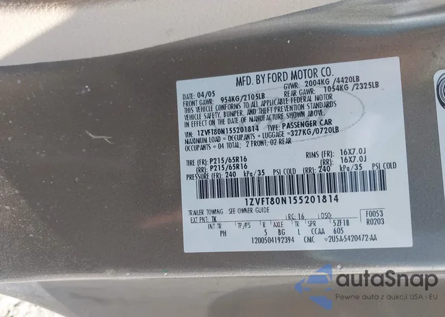 1ZVFT80N155201814: 43262515