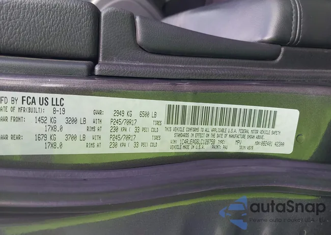 1C4RJEAG6LC128758: 43262580