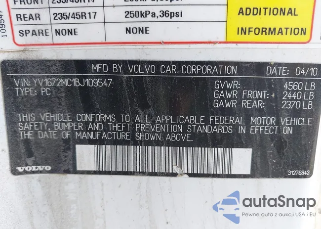 YV1672MC1BJ109547: 43262733