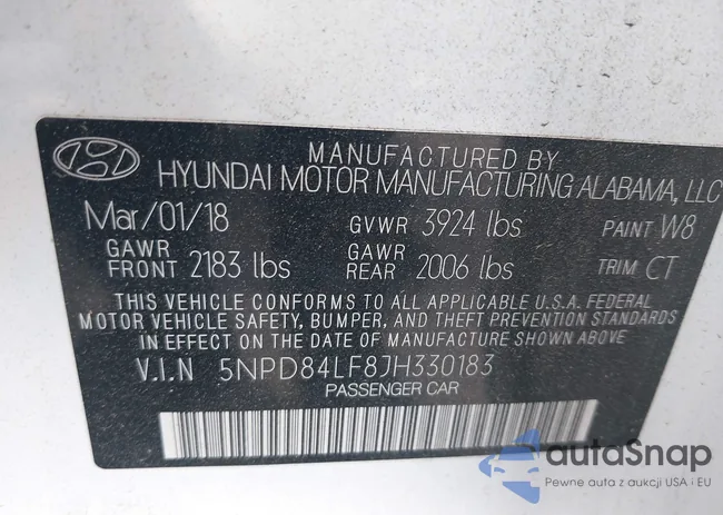 5NPD84LF8JH330183: 43263869