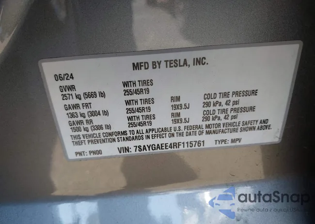 7SAYGAEE4RF115761: 43263908