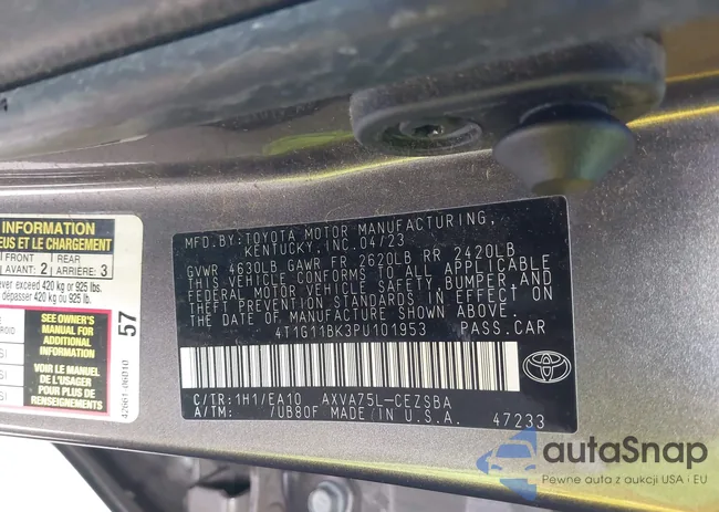 4T1G11BK3PU101953: 43263939