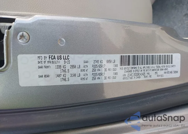 2C4RC1BG2GR141425: 43263960