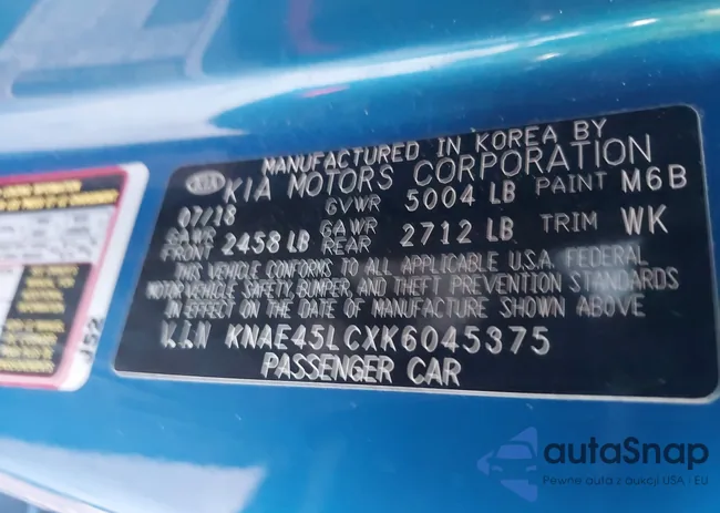 KNAE45LCXK6045375: 43263996