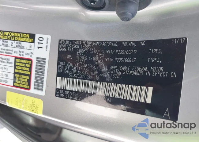 5TDKZ3DC5JS905210: 43264007