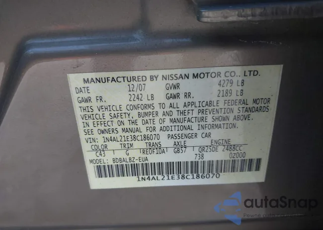 1N4AL21E38C186070: 43264081