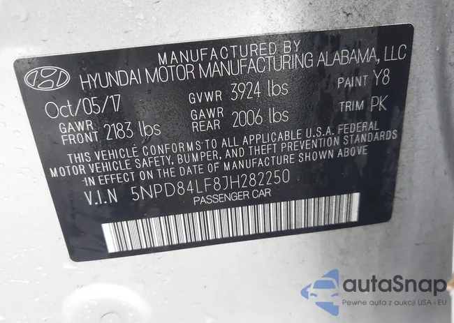 5NPD84LF8JH282250: 43264230