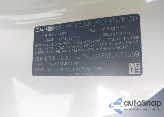 SAJDF5GX8MCK73659: 43264894