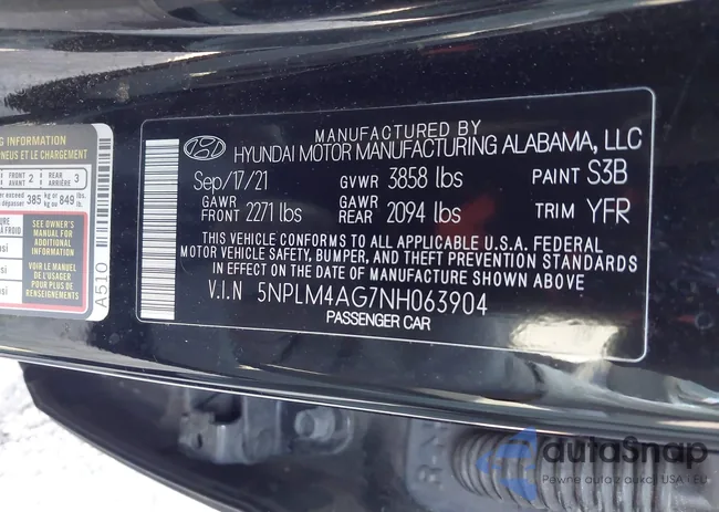 5NPLM4AG7NH063904: 43264902