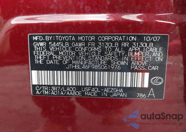 JTHBL46F985061976: 43264914