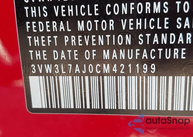 3VW3L7AJ0CM421199: 43265018