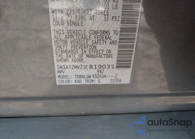 5N1AT2MV2JC819035: 43265022