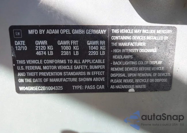 W04GN5EC2B1094325: 43265110