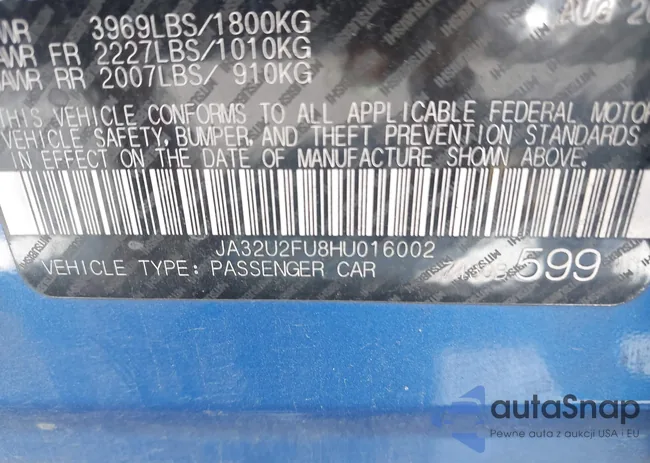 JA32U2FU8HU016002: 43265117