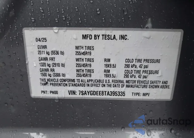 7SAYGDEE8TA395335: 43265237