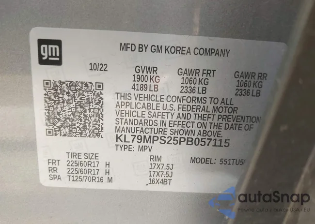 KL79MPS25PB057115: 43265306