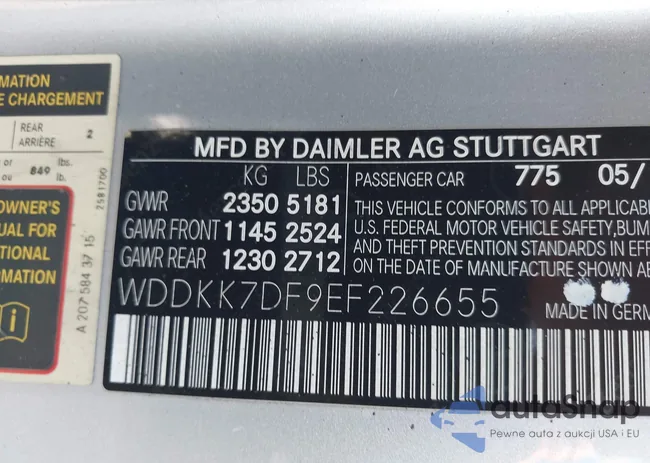 WDDKK7DF9EF226655: 43265360