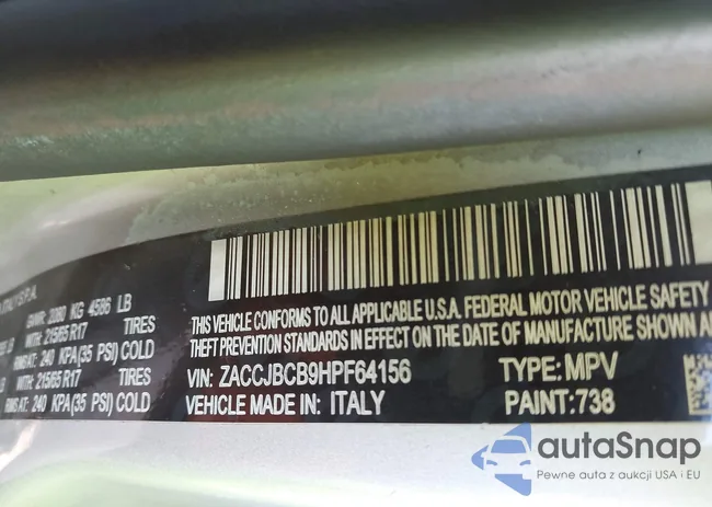 ZACCJBCB9HPF64156: 43264460