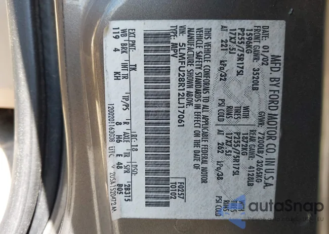 5LMFU28R12LJ17061: 43264655