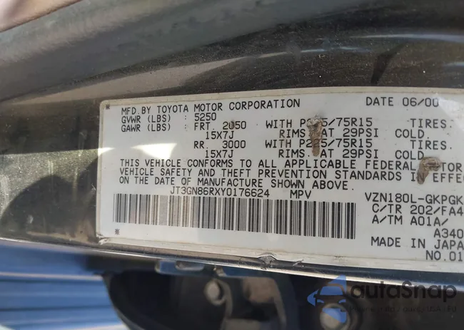 JT3GN86RXY0176624: 43264712