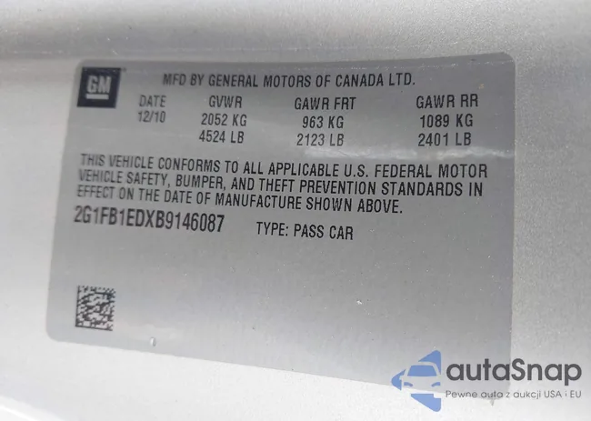 2G1FB1EDXB9146087: 43265826