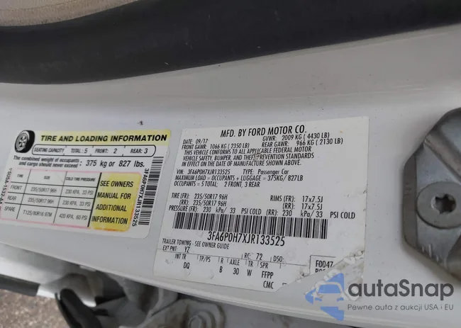 3FA6P0H7XJR133525: 43265974