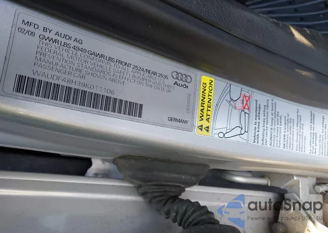 WAUDF48H39K011106: 43266009